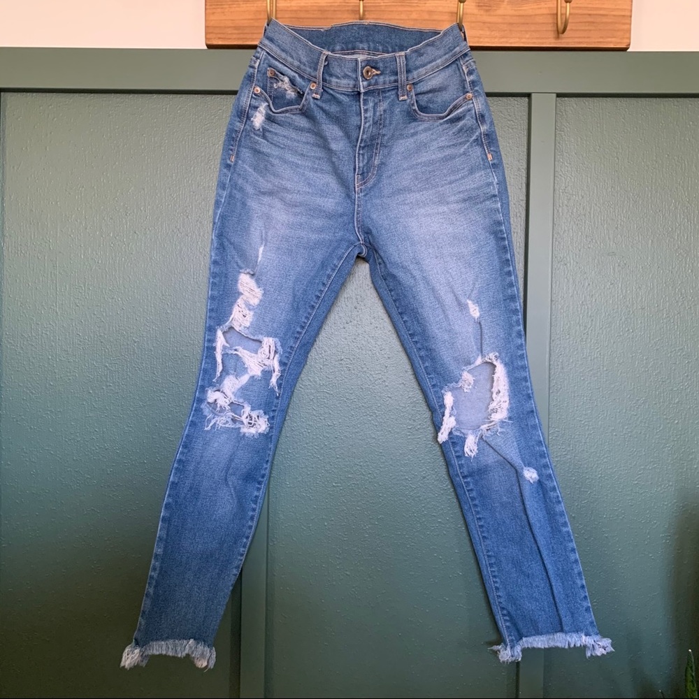 Pistola Distressed Crop High Rise Jeans - Picture 8 of 10